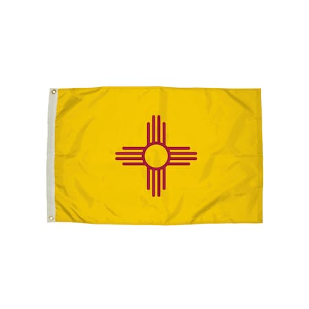 Flagzone Durawavez Nylon Outdoor Flag, New Mexico, 3 Ft. x 5 Ft. 2302051